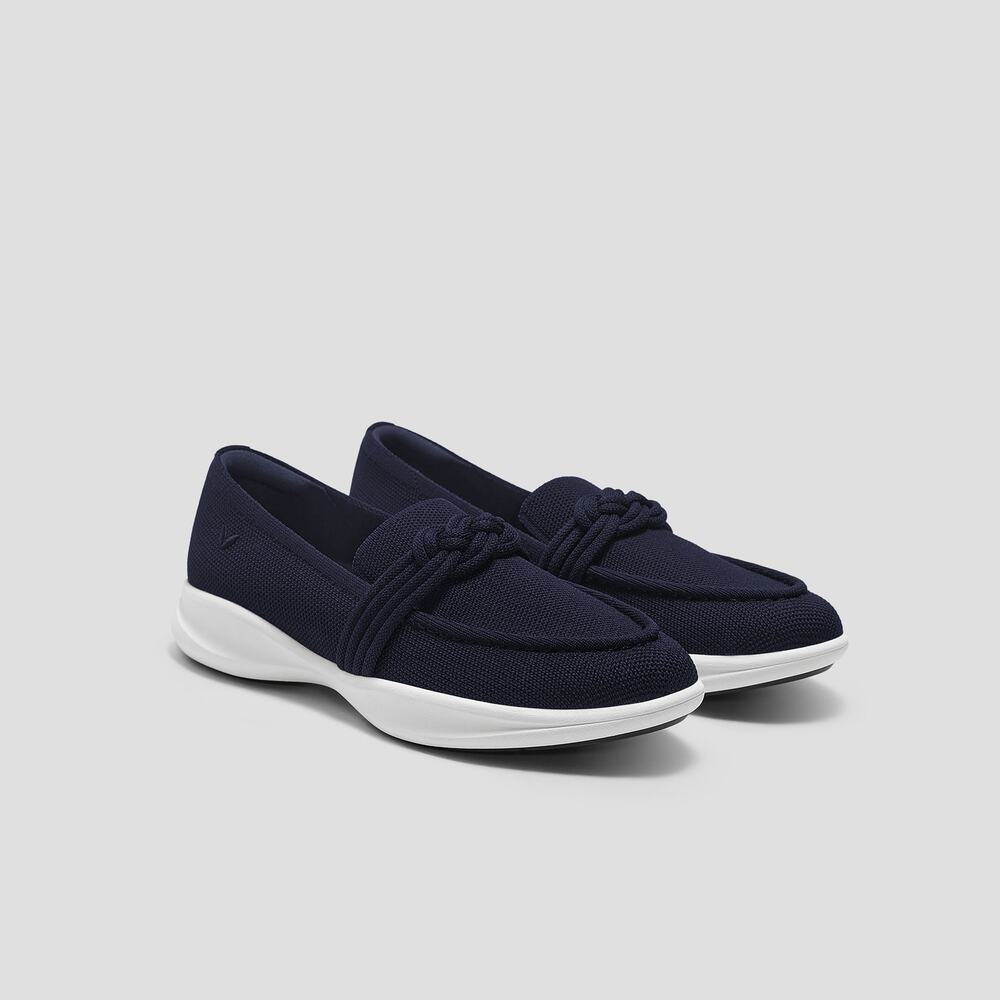 Vivaia Iasmin Walker Pro Hybrid Comfort Penny Loafers Water RPT Flats Navy 10
